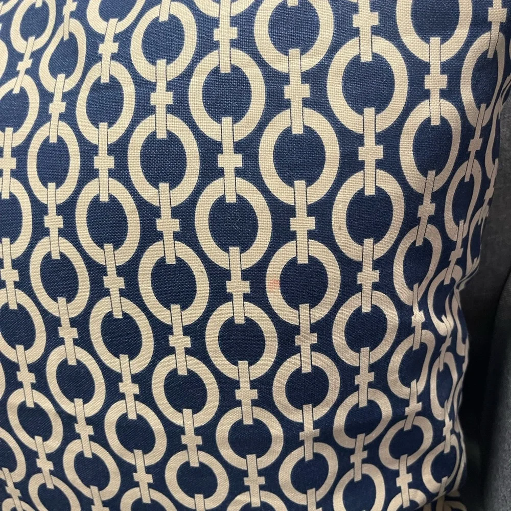 Pottery Barn Elegant Chain Link Patterned Pillow Cover